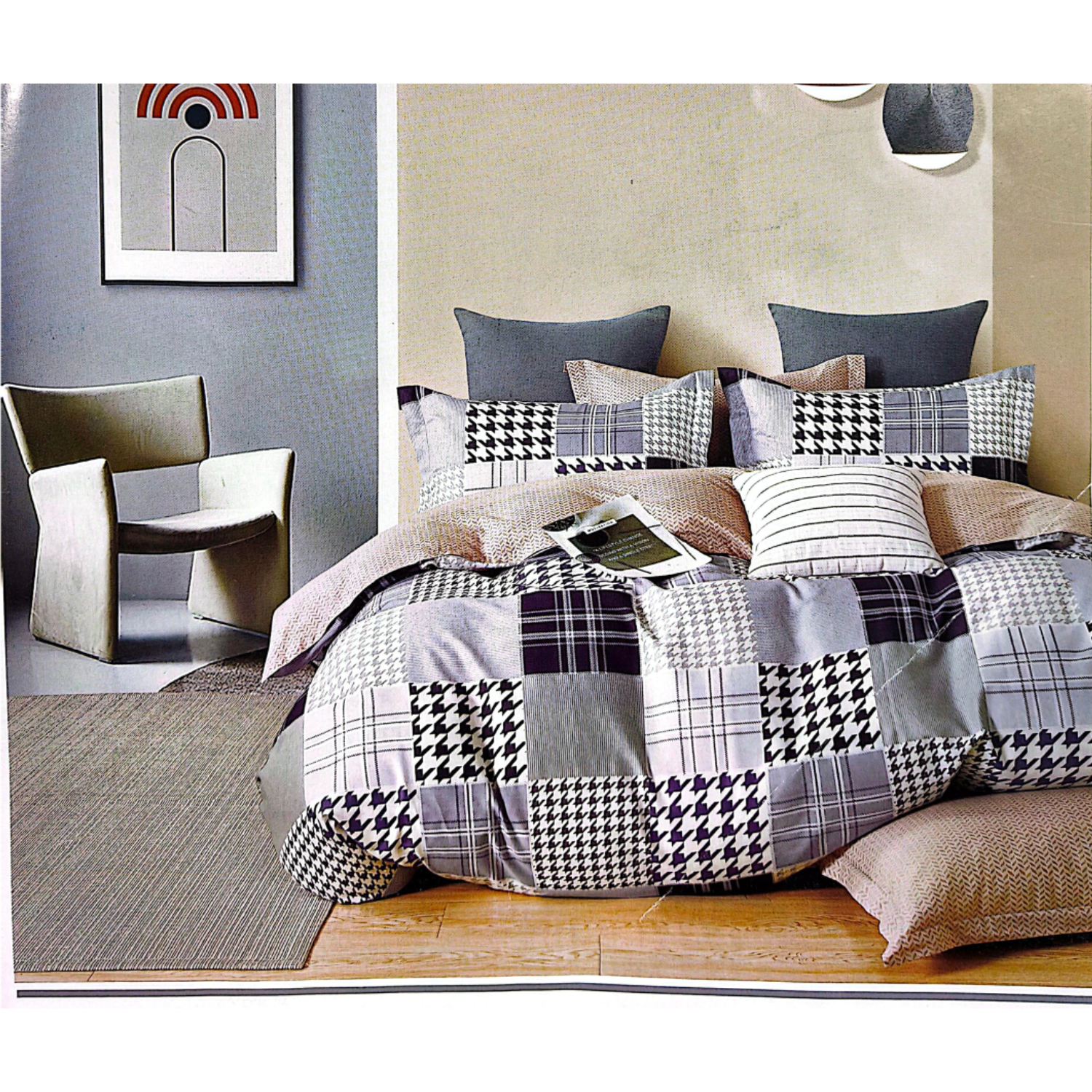 Shapes and shades bedsheet - Style 13