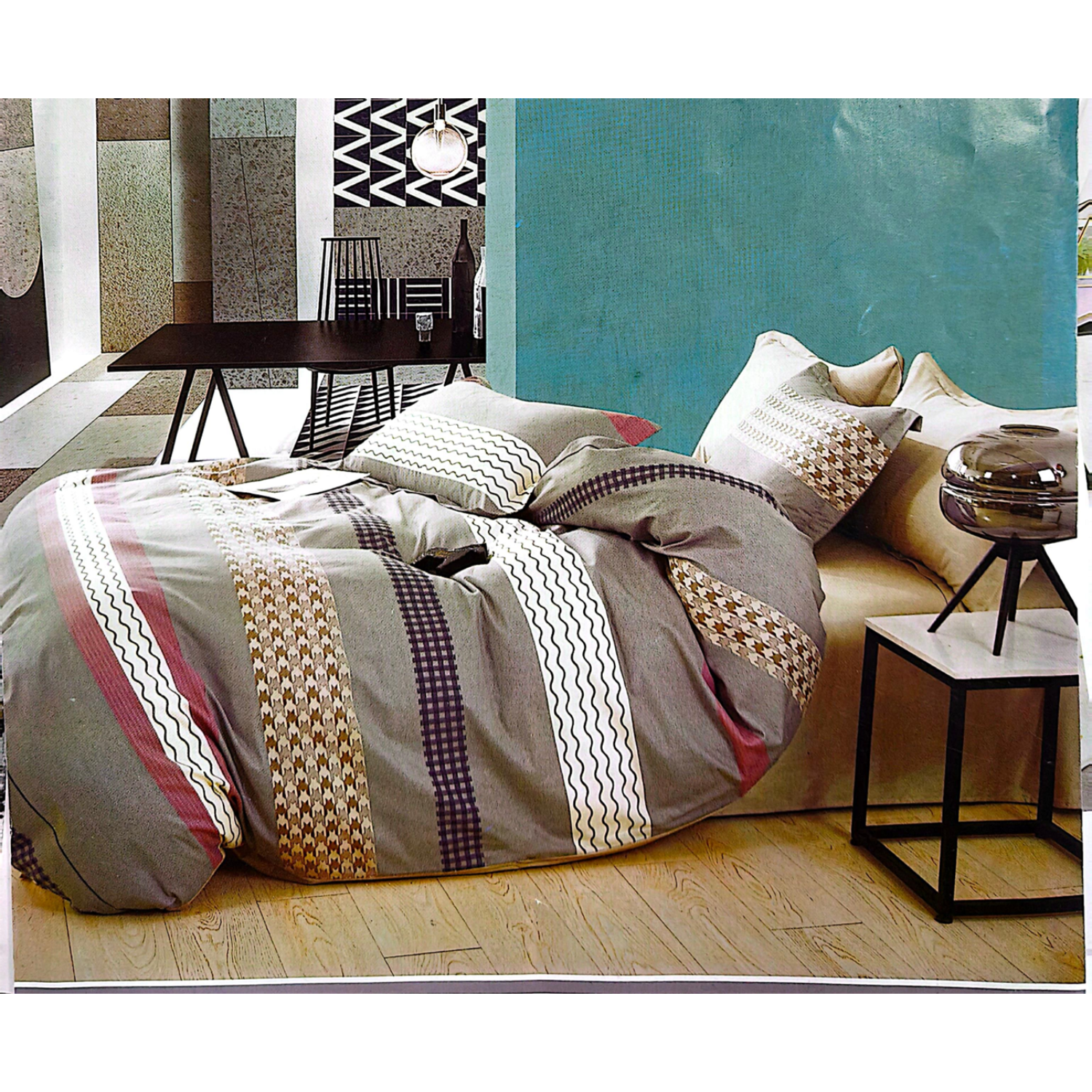 Shapes and shades bedsheet - Style 17