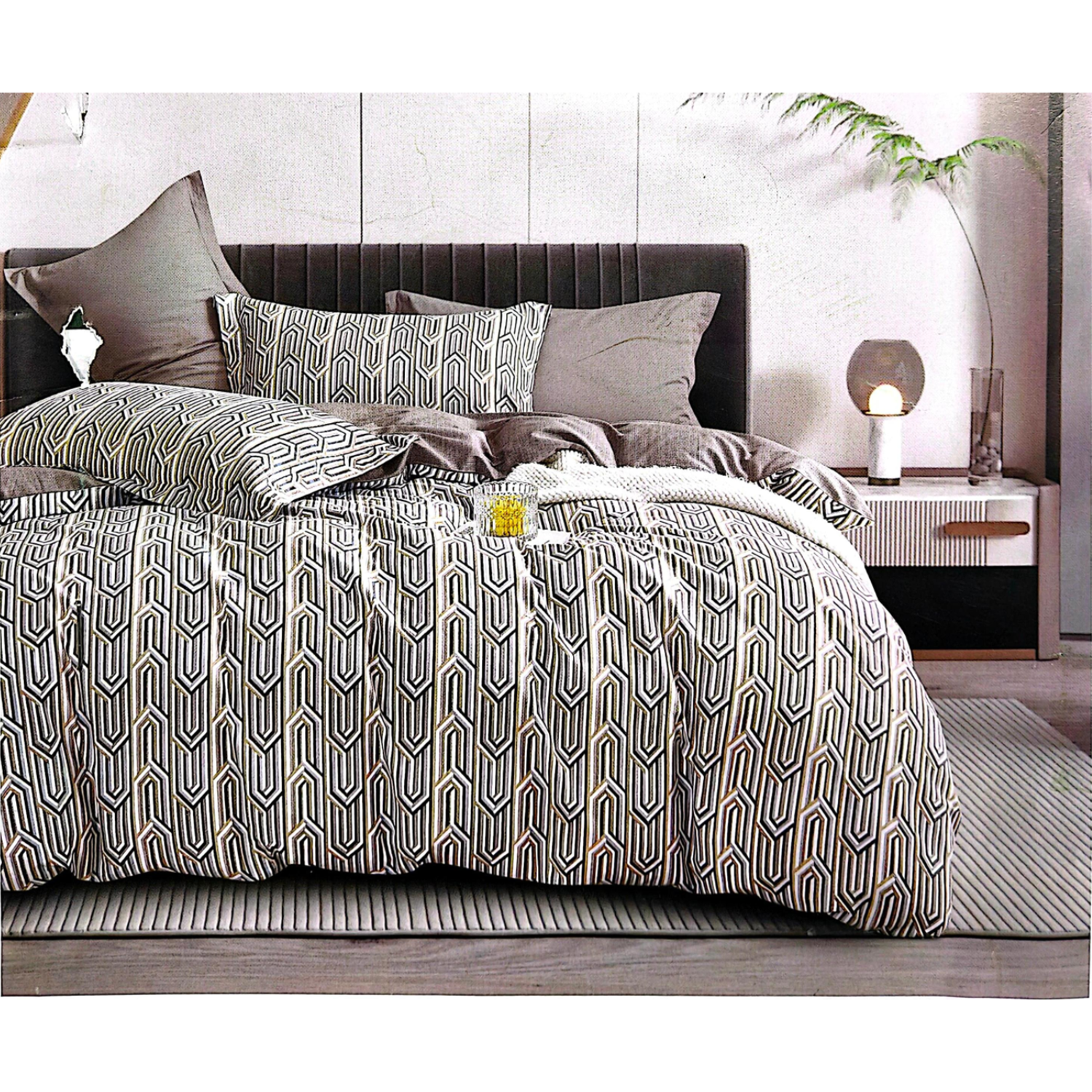 Shapes and shades bedsheet - Style 1