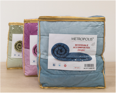 Reversible AC Comforter - Sand