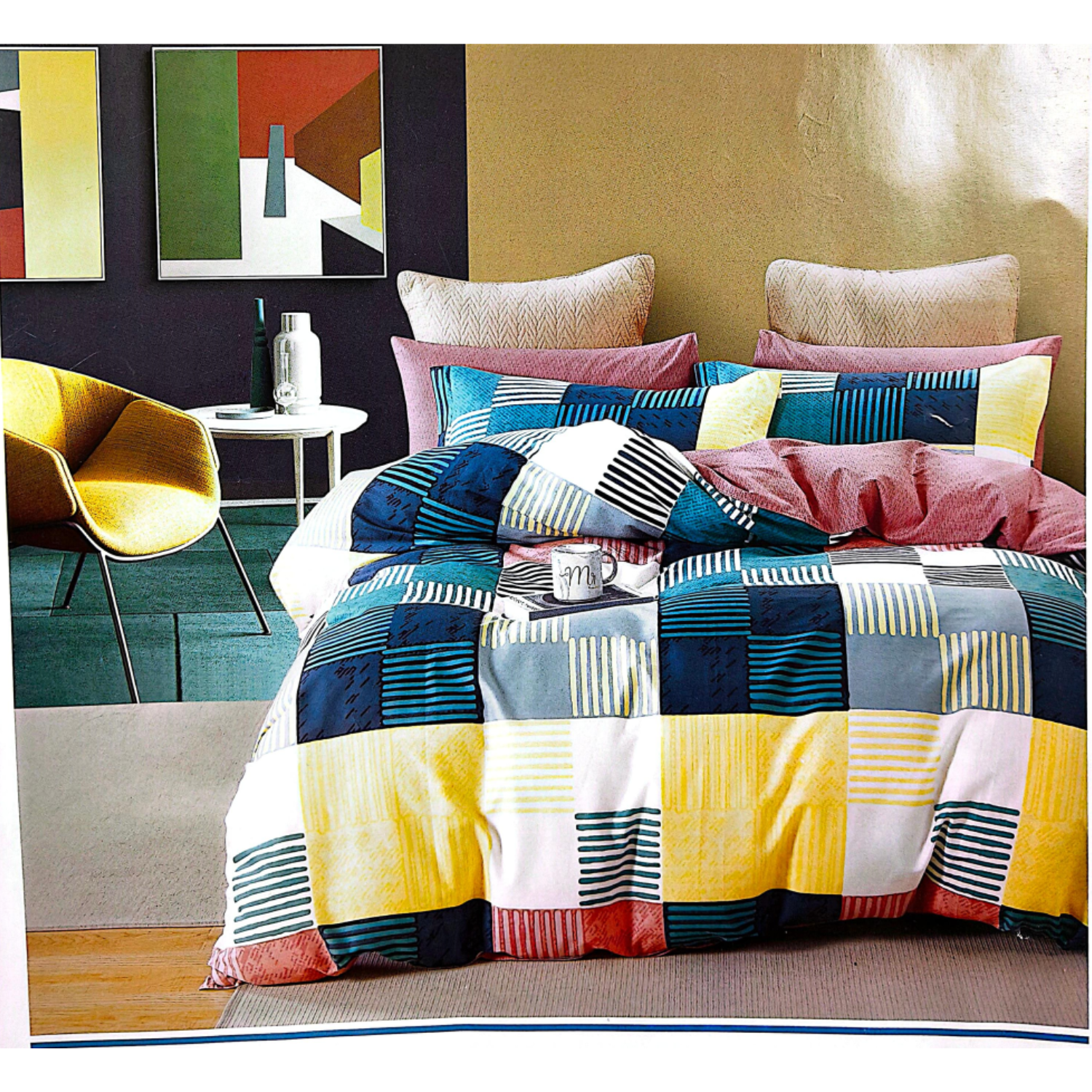 Shapes and shades bedsheet - Style 9