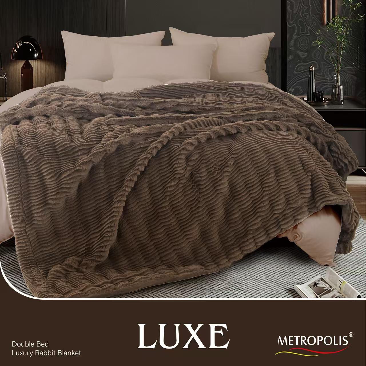 Luxe Rabbit Fur Blanket