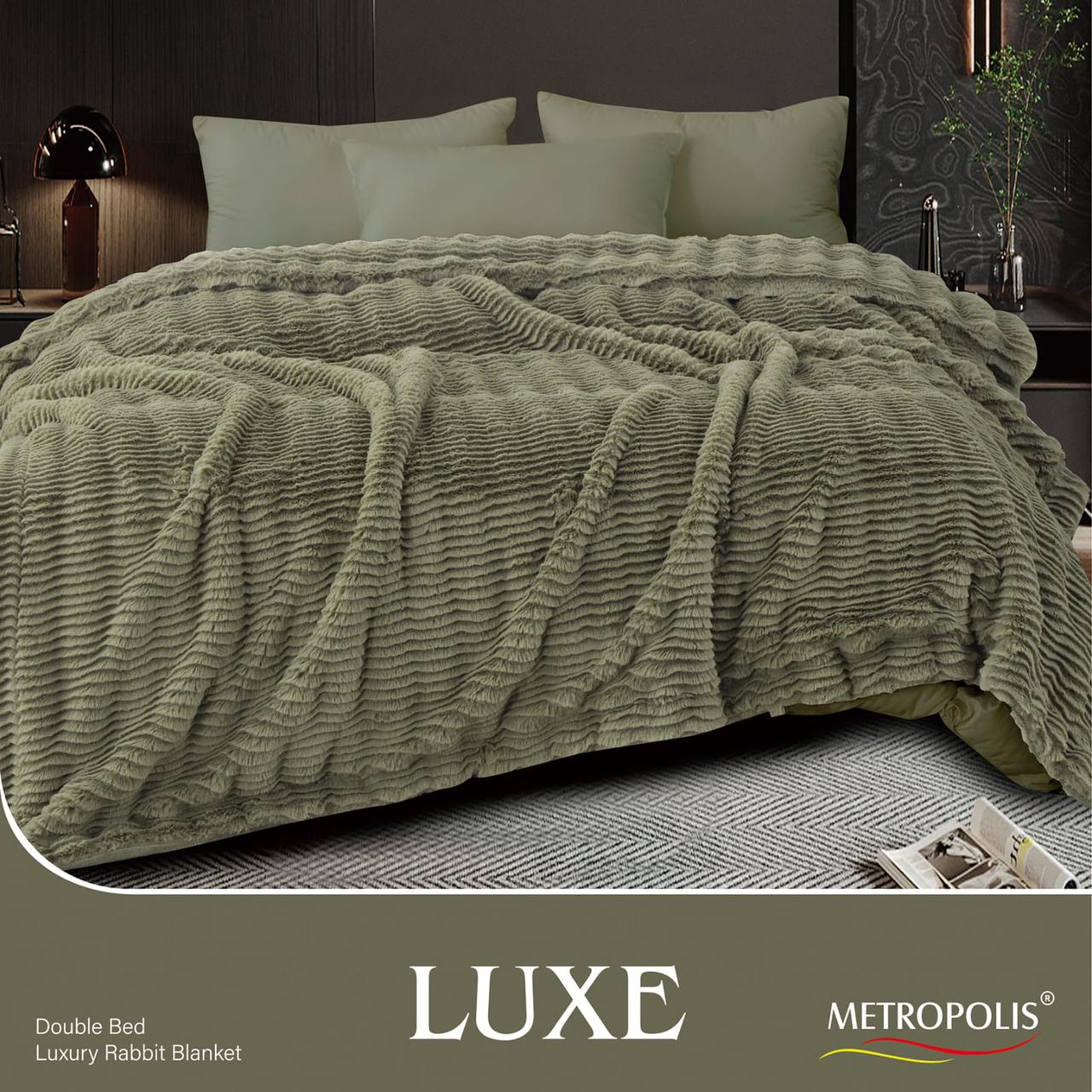 Luxe Rabbit Fur Blanket