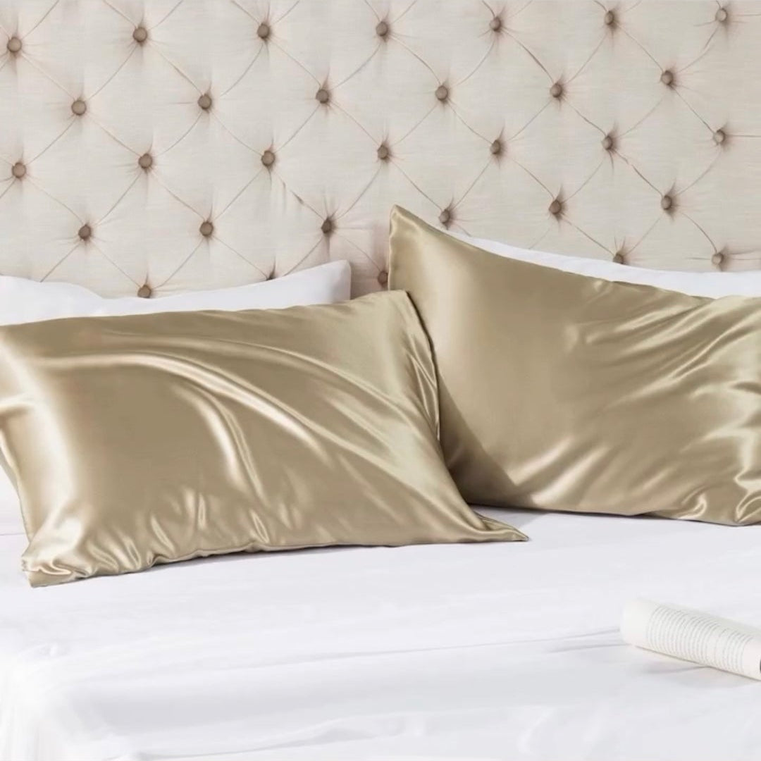 Satin pillow covers