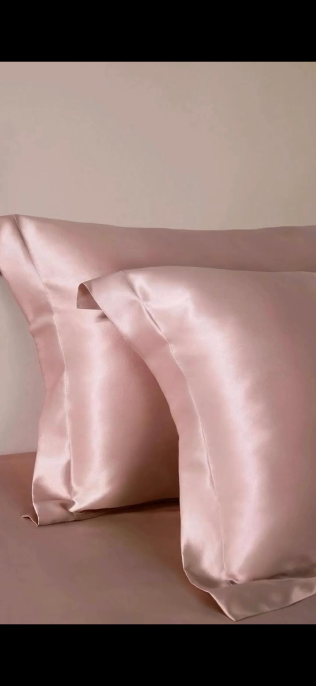 Satin pillow covers