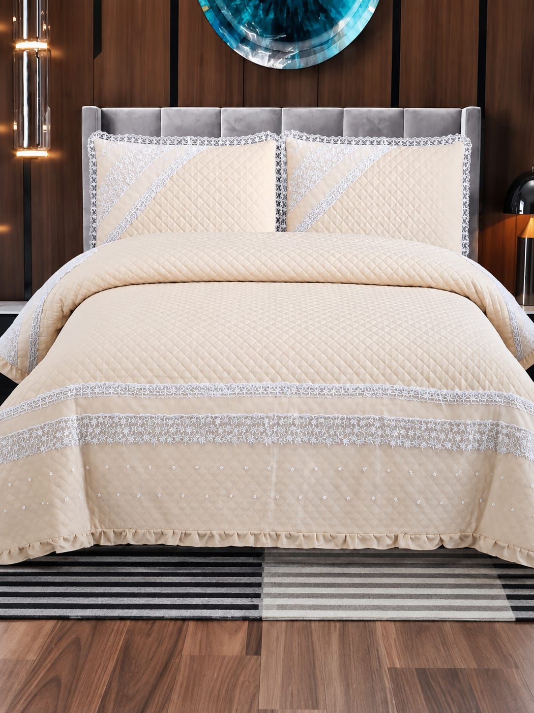 Daisy Doo King Size Lace Bedcover