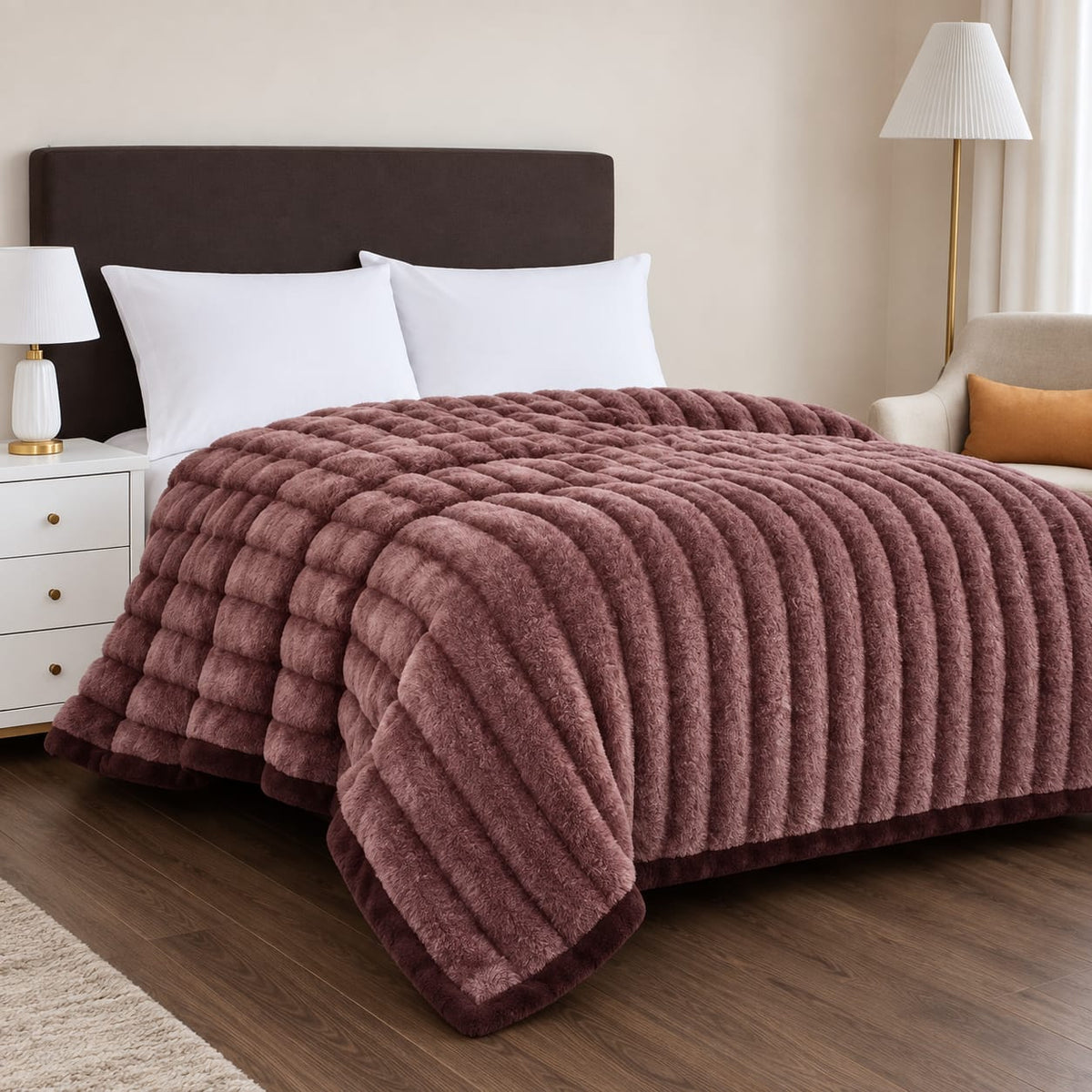 Carishma Ultrasoft Rabbit Blanket