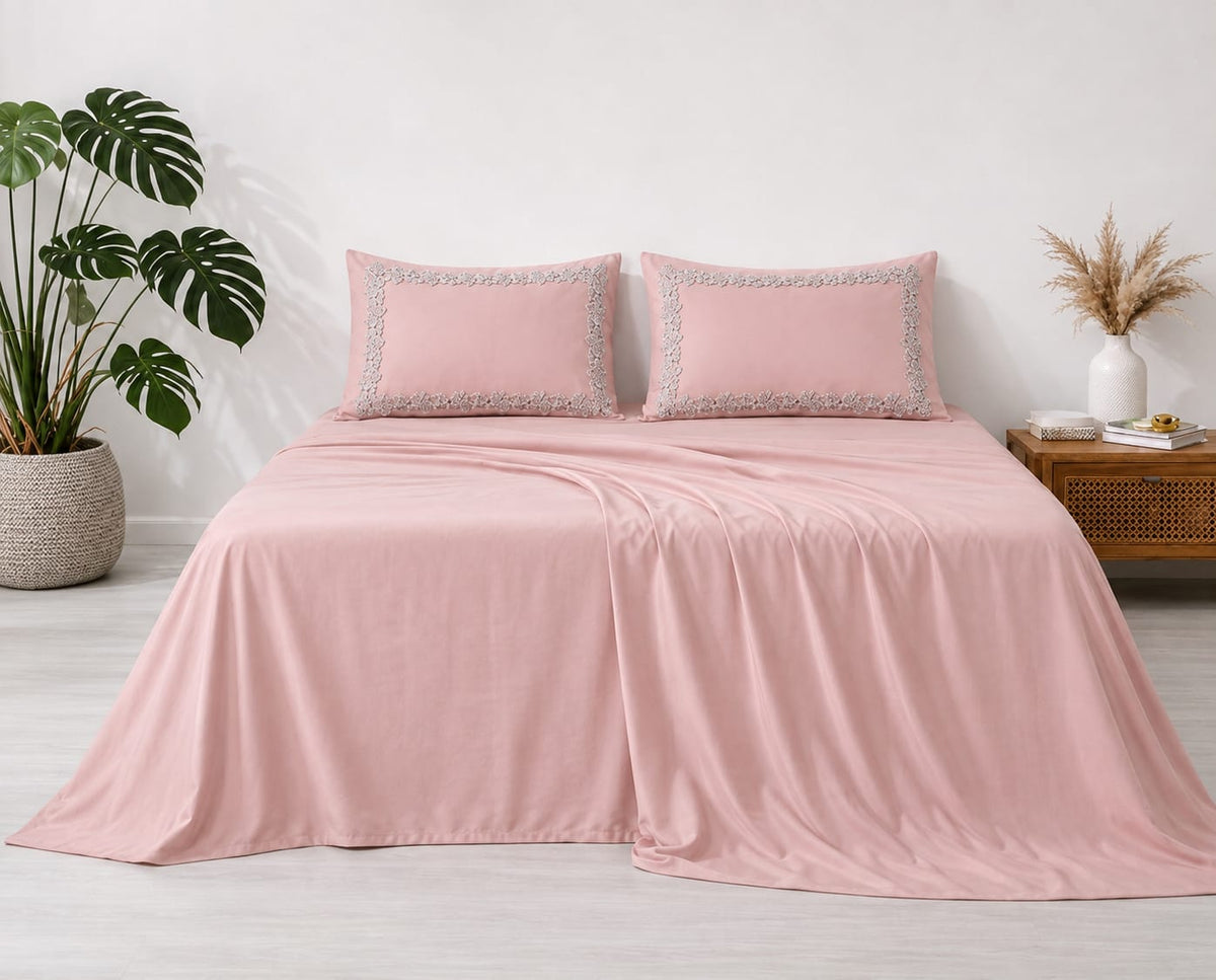 Luxury Tencel king Bedsheet 3pcs