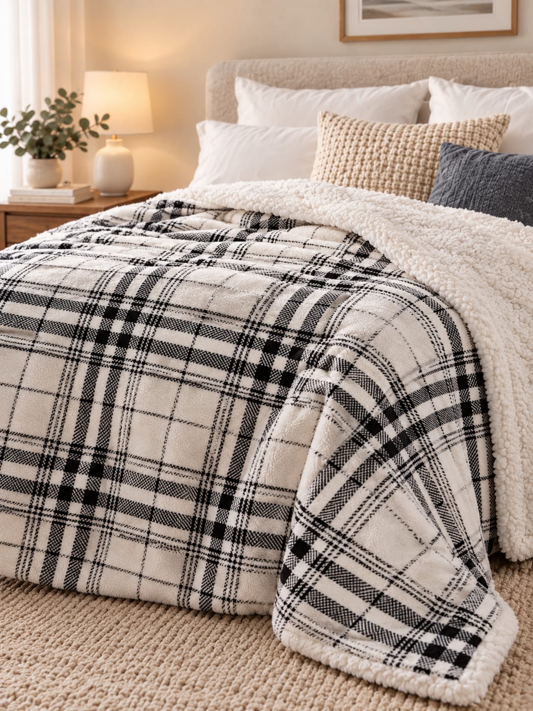 Printed Sherpa Blankets (Single)