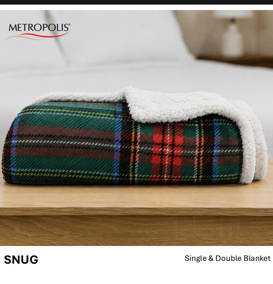 Printed sherpa blankets