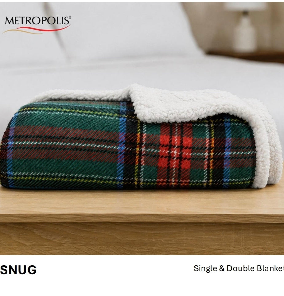 Printed Sherpa Blankets (Single)