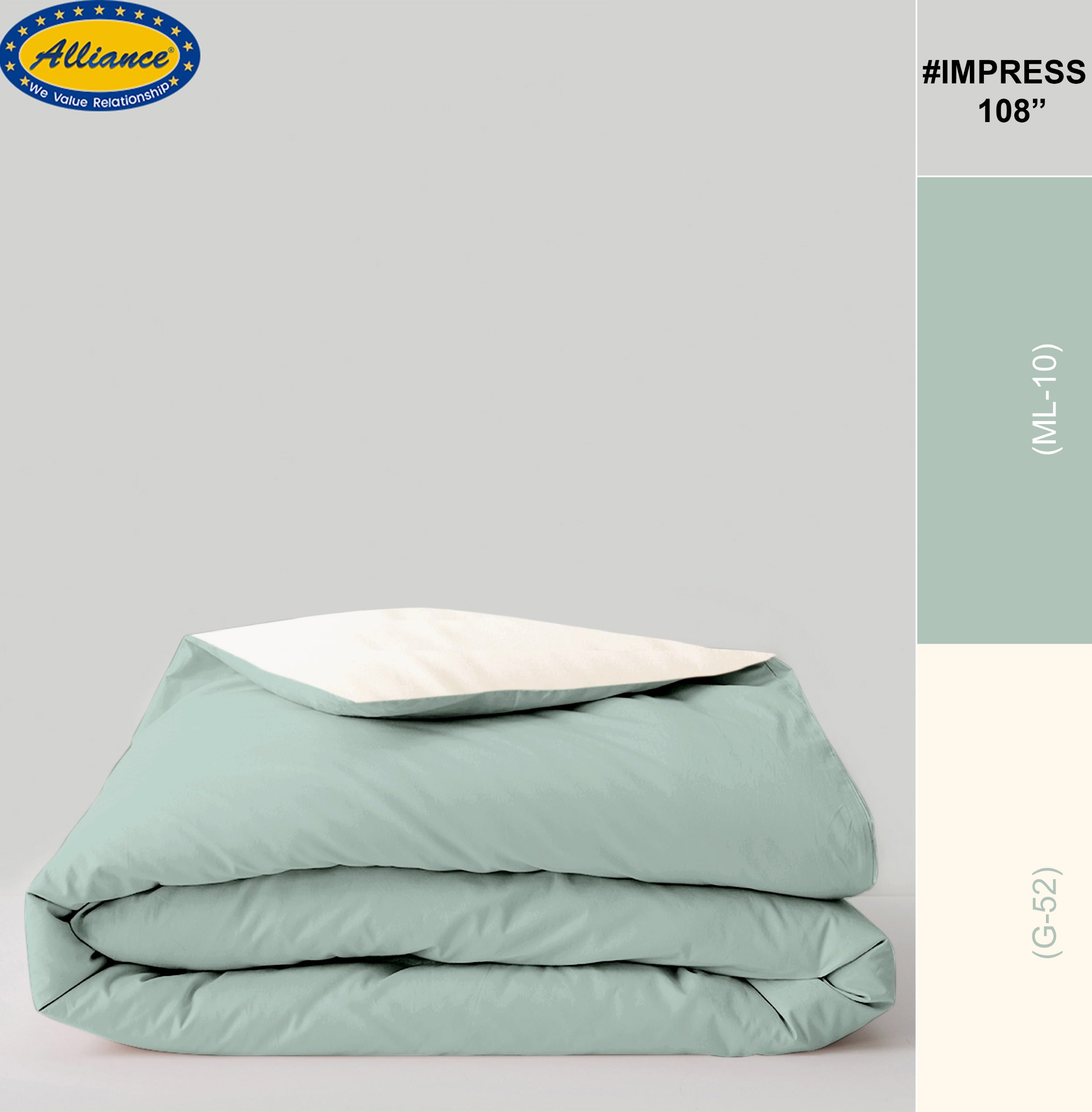 Reversible AC Comforter - Green
