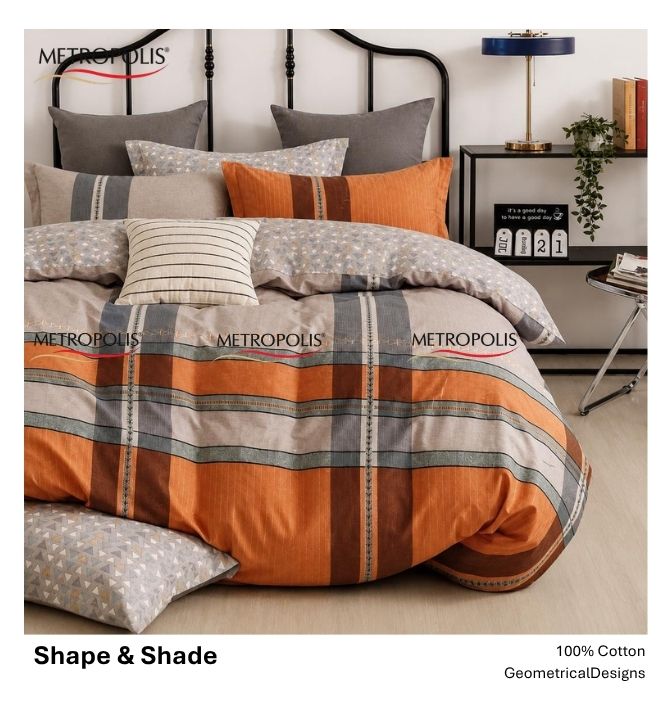 Shapes and Shades Bedsheet