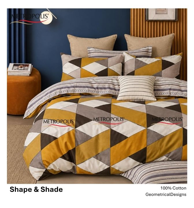 Shapes and Shades Bedsheet