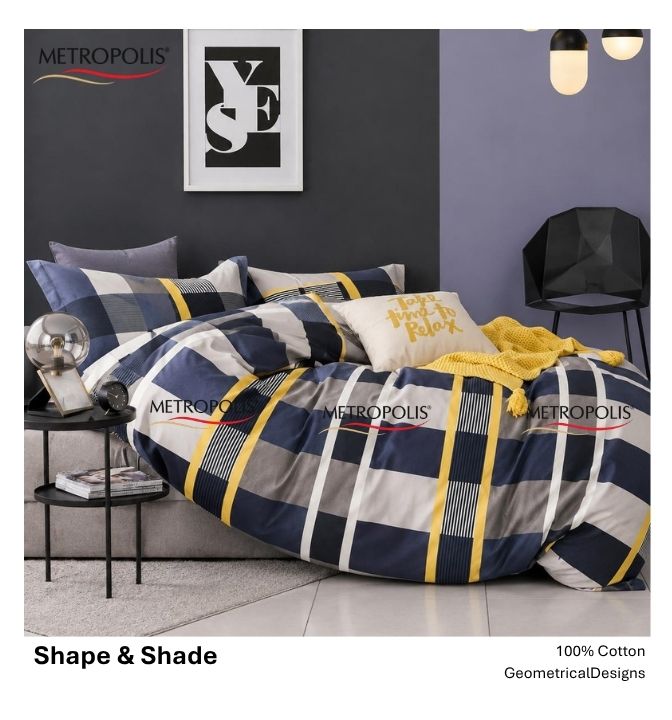 Shapes and Shades Bedsheet
