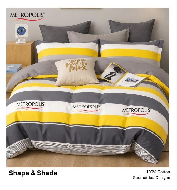 Shapes and Shades Bedsheet
