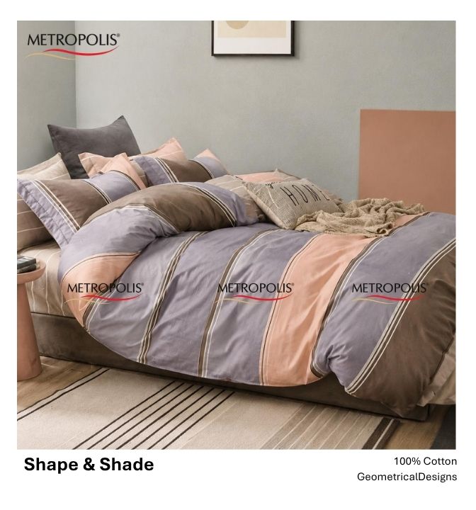 Shapes and Shades Bedsheet