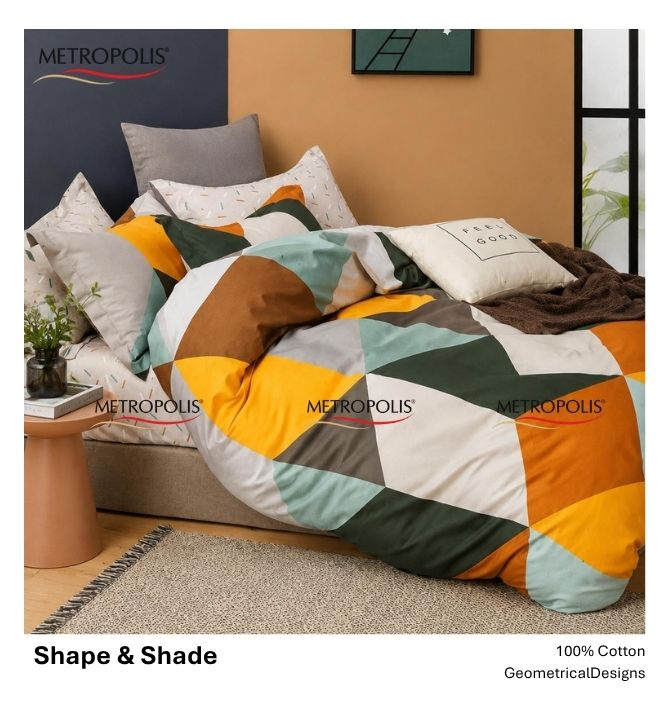 Shapes and Shades Bedsheet