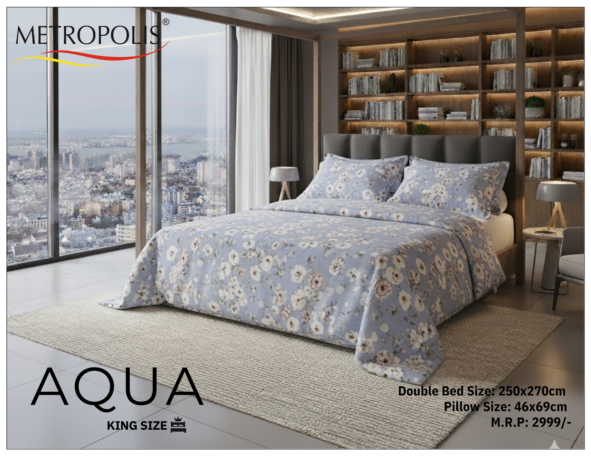 AQUA, Winter Quilt Razai (New)