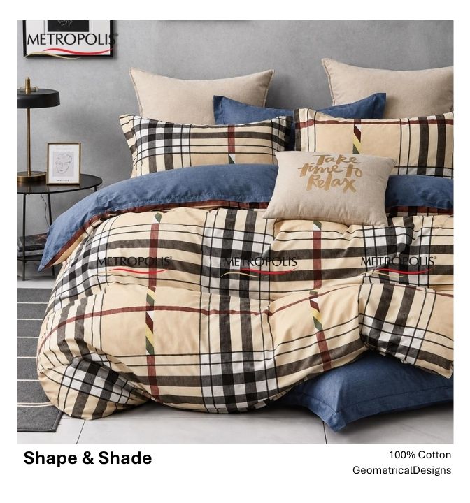 Shapes and Shades Bedsheet
