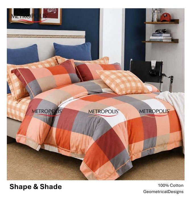 Shapes and Shades Bedsheet