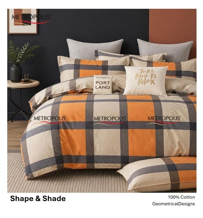 Shapes and Shades Bedsheet