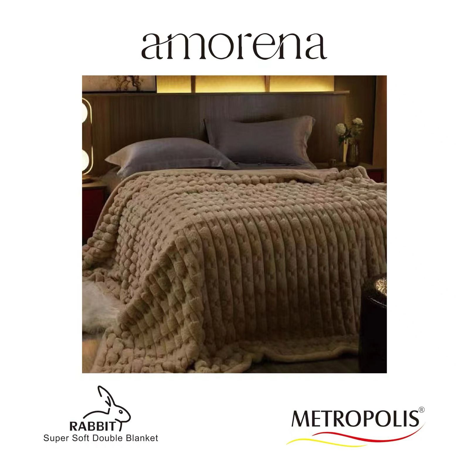 Amorena Rabbit fur Blanket