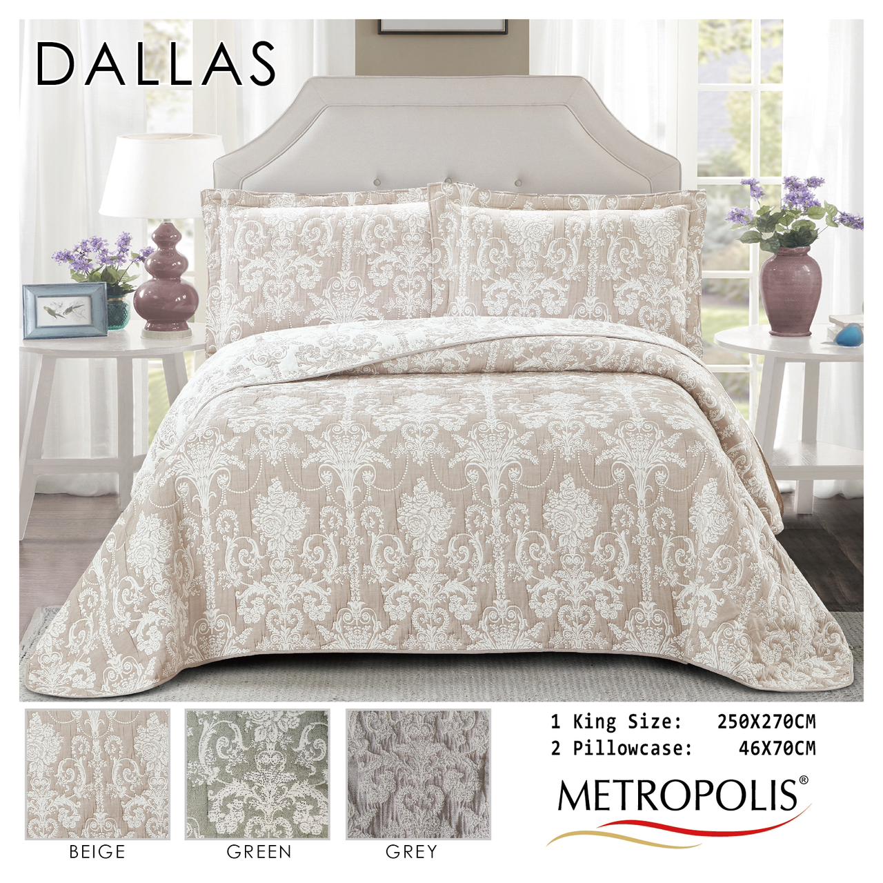 Dallas bedcover-Royal charm