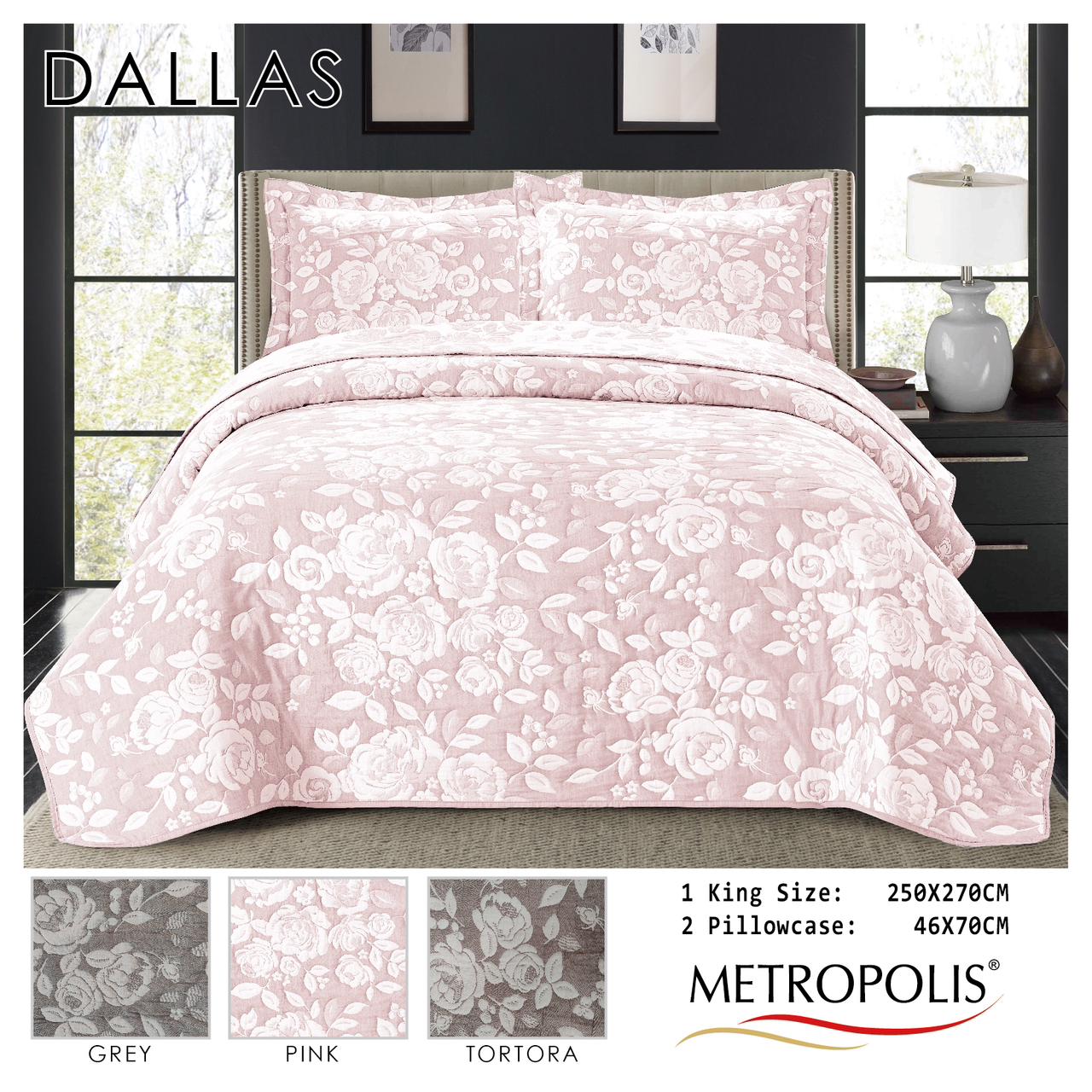 Dallas king  bedcover