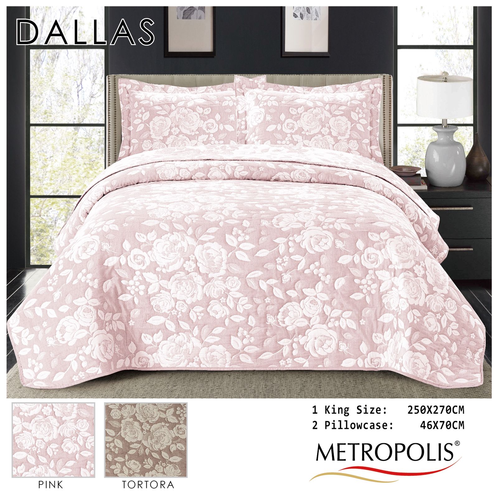 Dallas king  bedcover