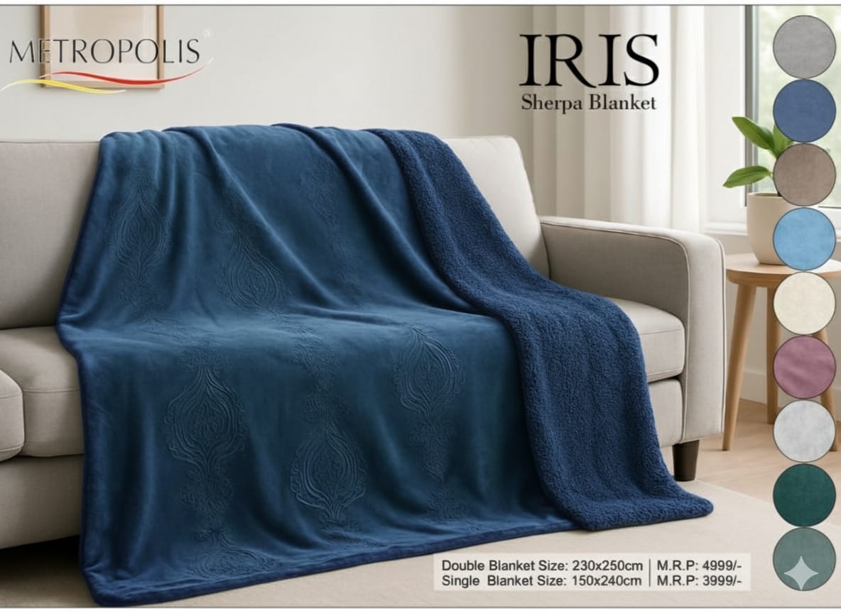 Iris Sherpa Blanket