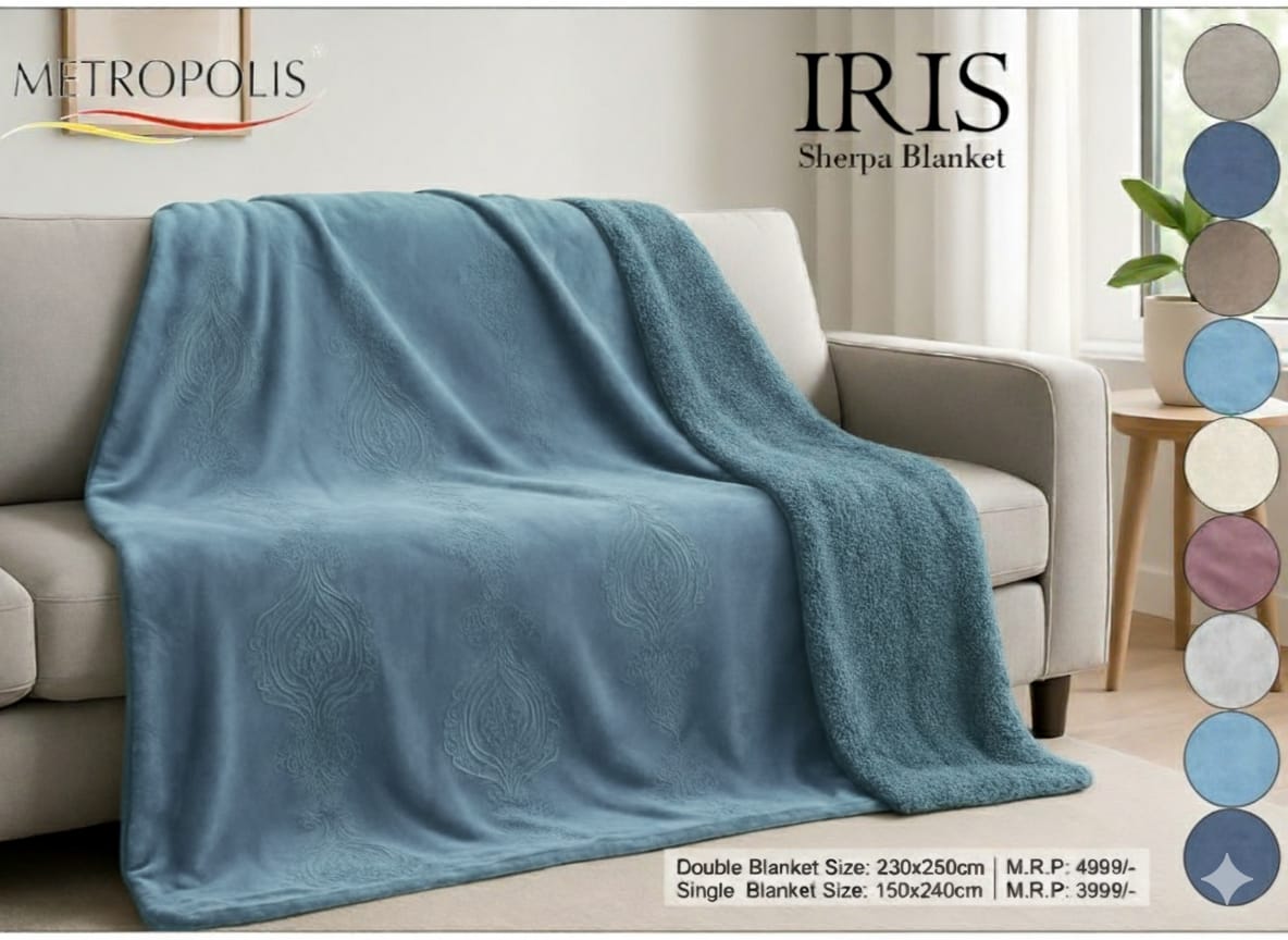 Iris Sherpa Blanket