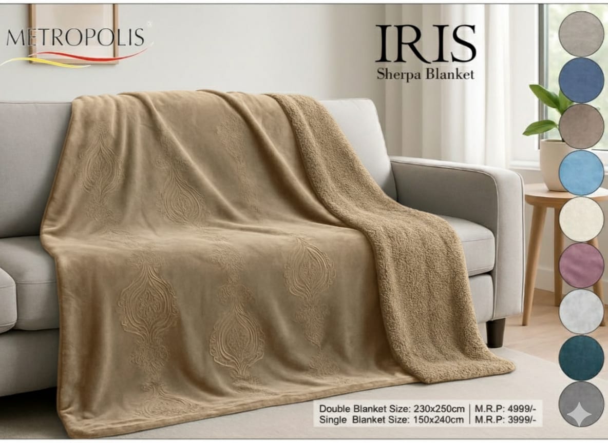 Iris Sherpa Blanket