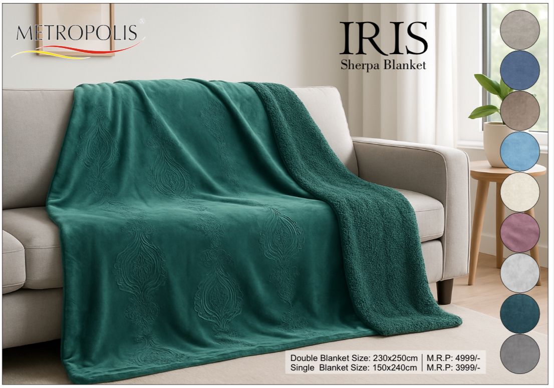 Iris Sherpa Blanket