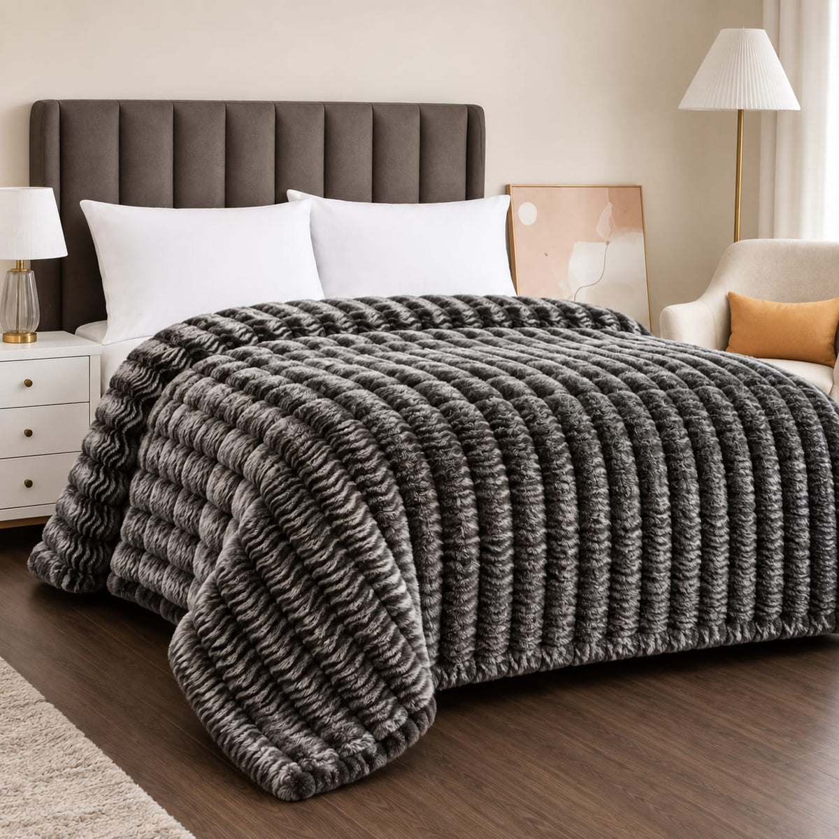 Carishma Ultrasoft Rabbit Blanket