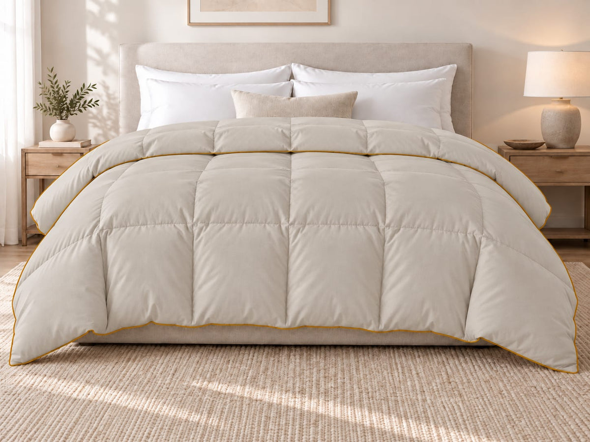 SNOW WHITE, Single Comforter 350GSM for Winter (5°C-20°C)