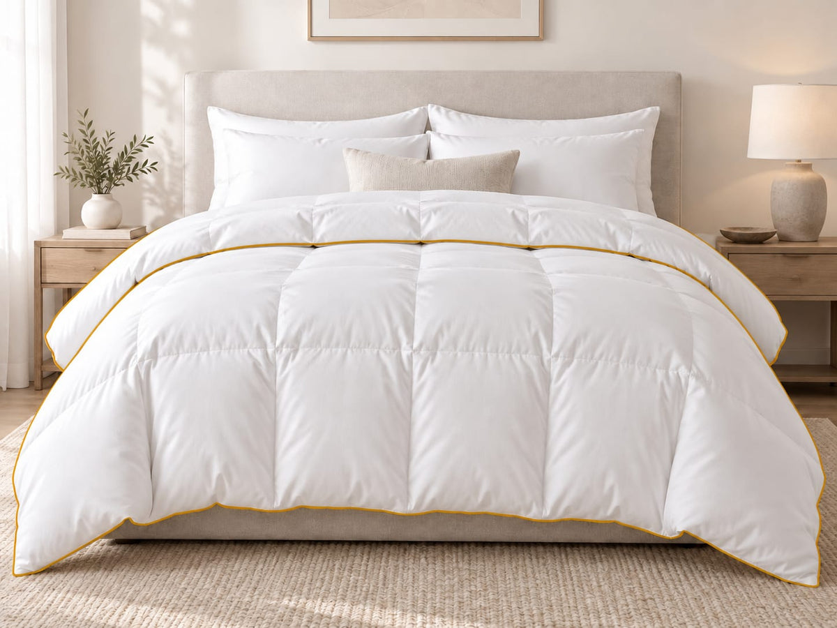 SNOW WHITE, Single Comforter 350GSM for Winter (5°C-20°C)