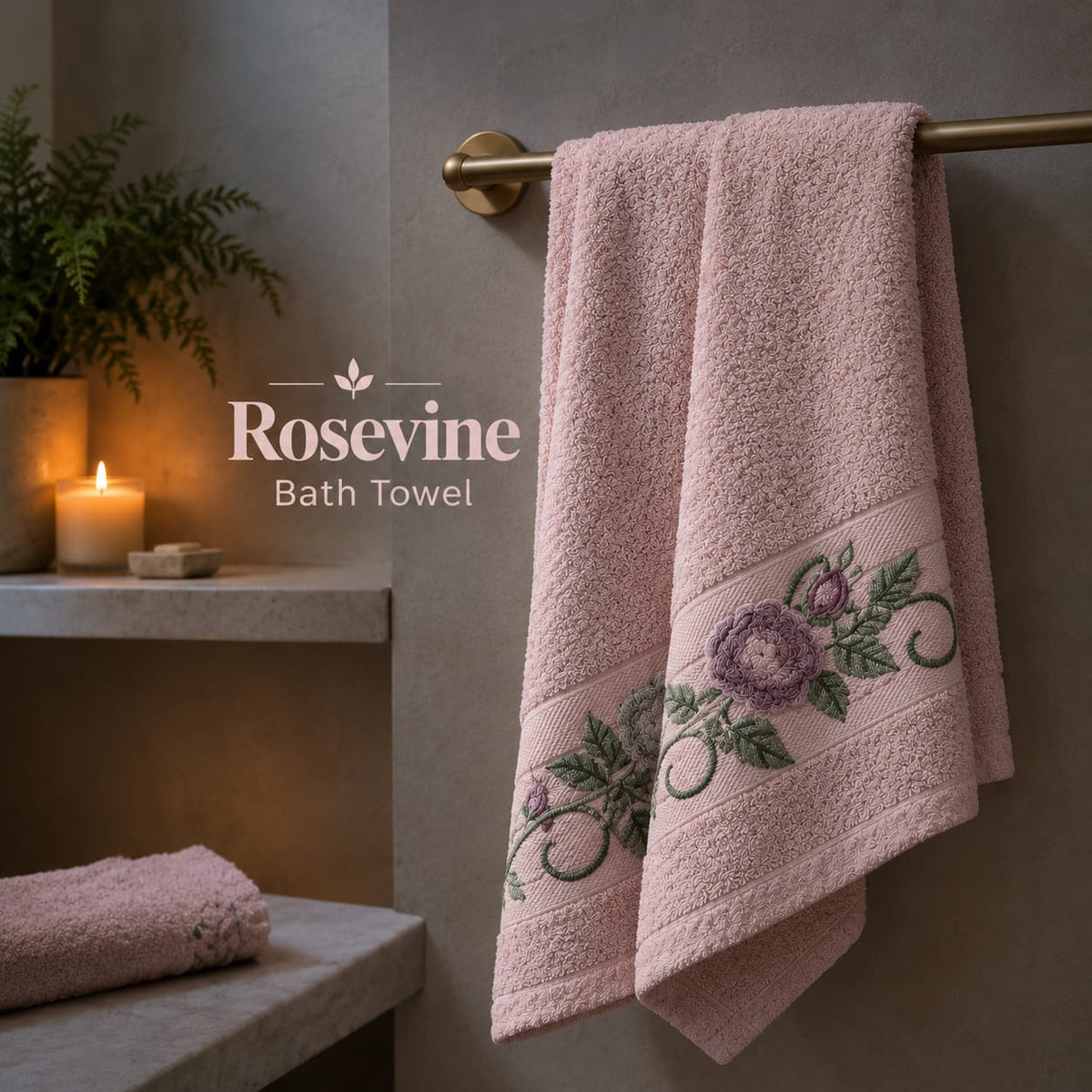 Rosevine Bath Towel