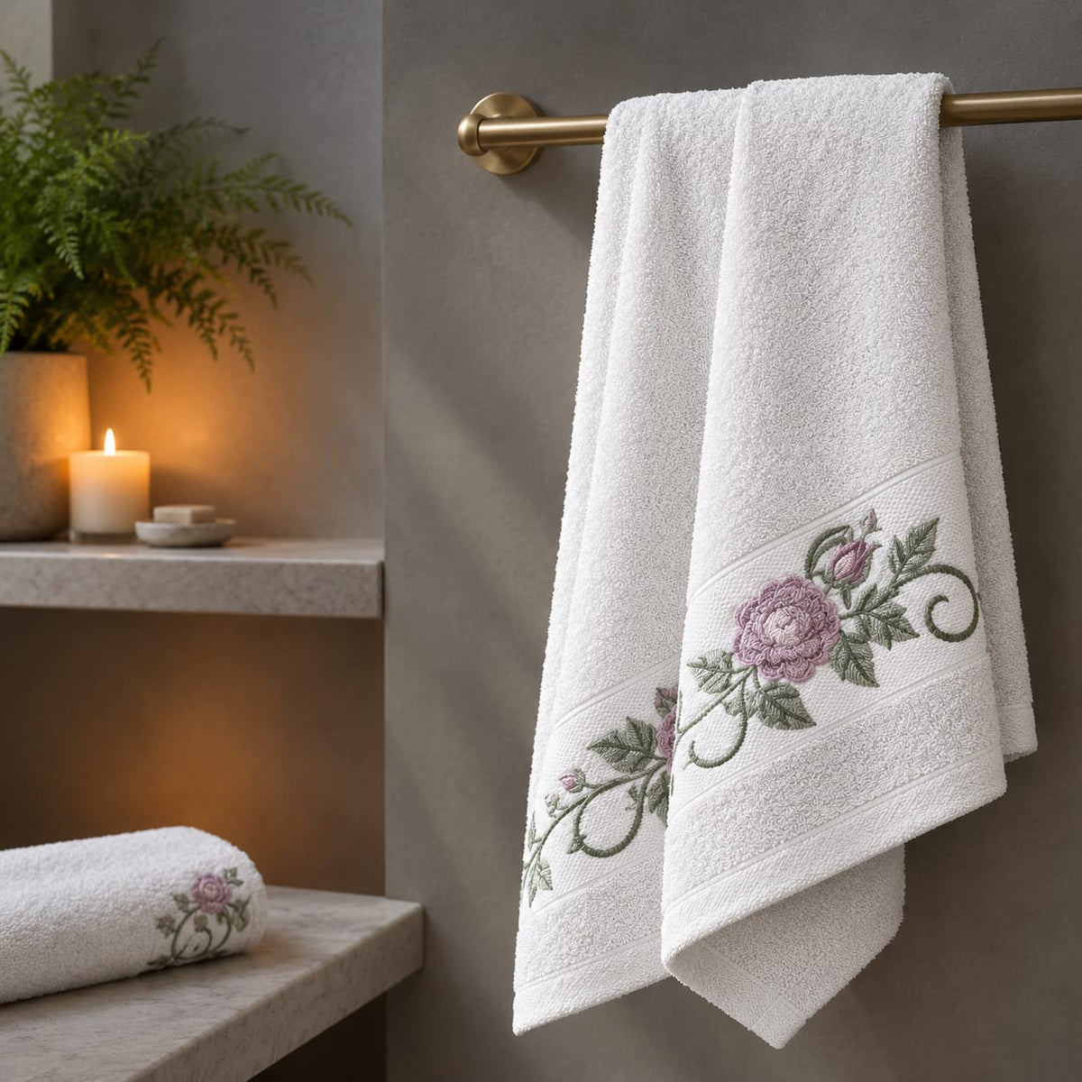 Rosevine Bath Towel
