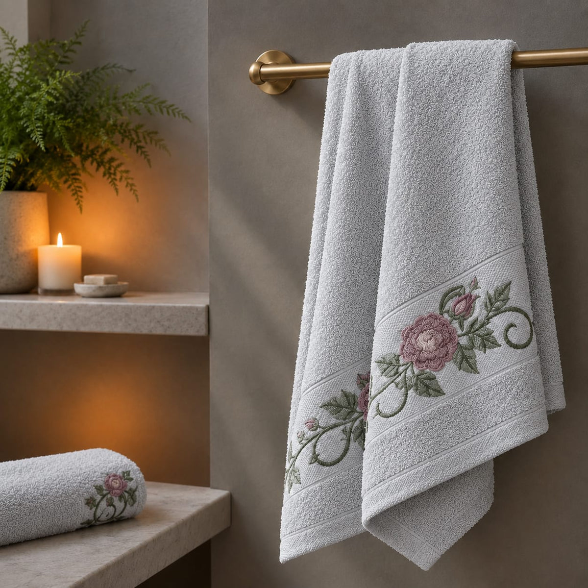 Rosevine Bath Towel