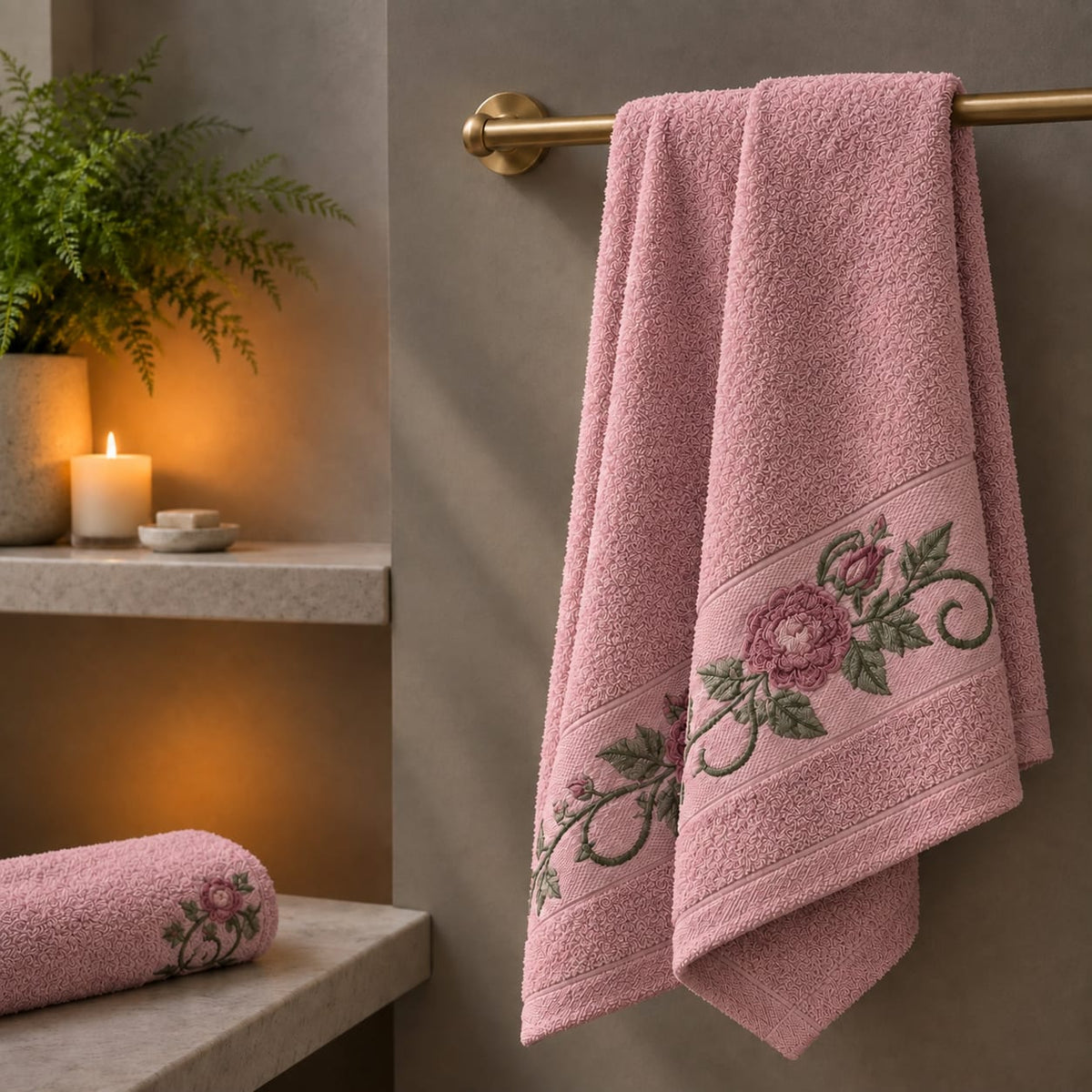 Rosevine Bath Towel