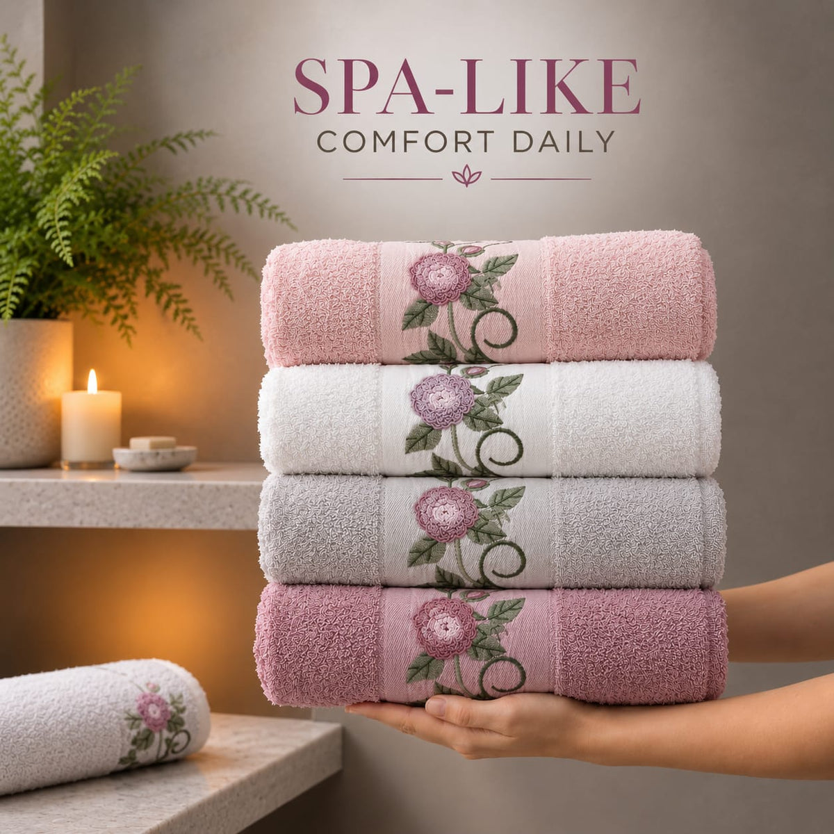 Rosevine Bath Towel