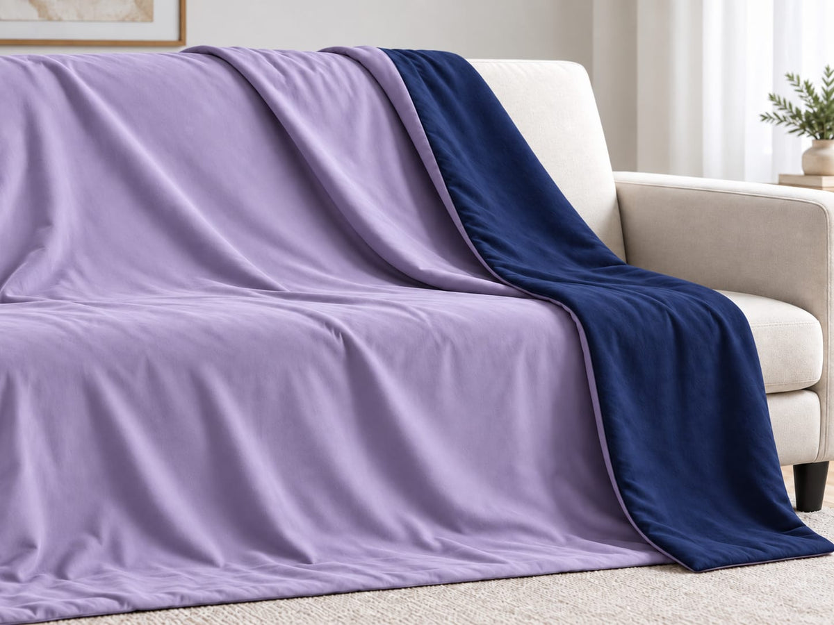 Reversible AC Comforter - Lavender