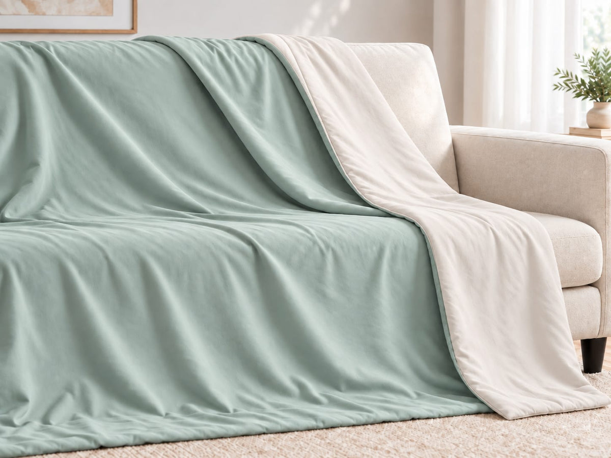 Reversible AC Comforter - Green