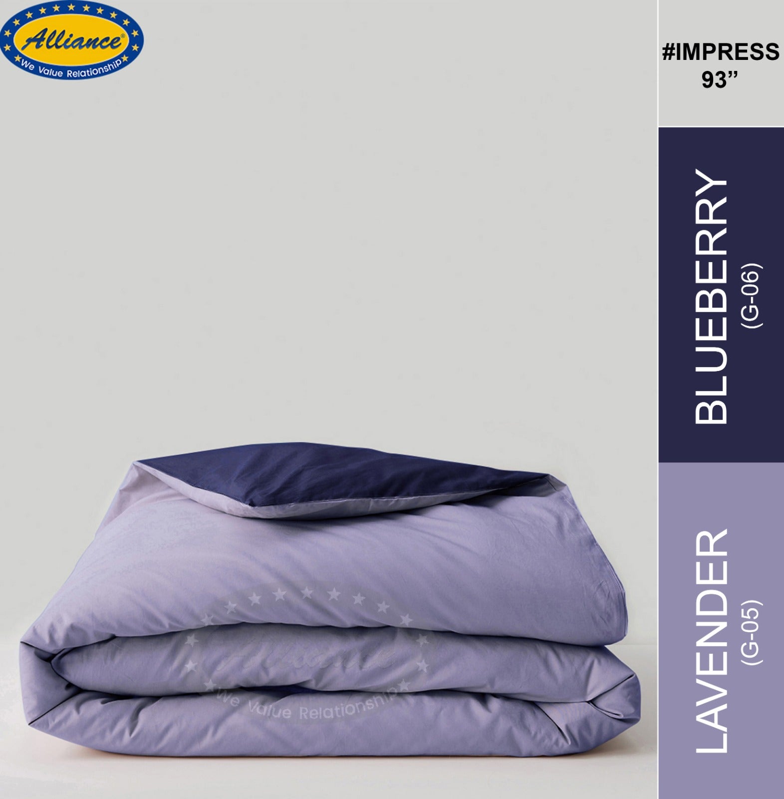 Reversible AC Comforter - Lavender