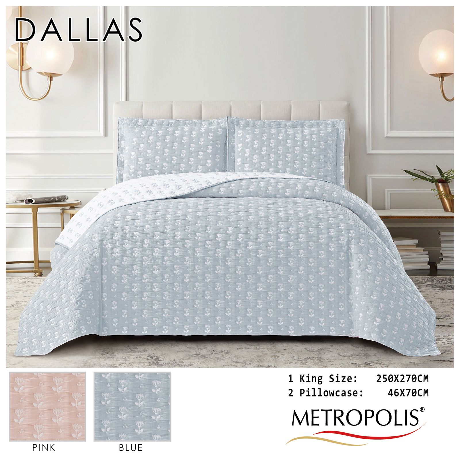 Dallas king  Bedcover
